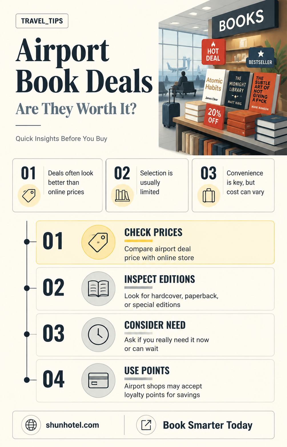 are books cheaper at the airport