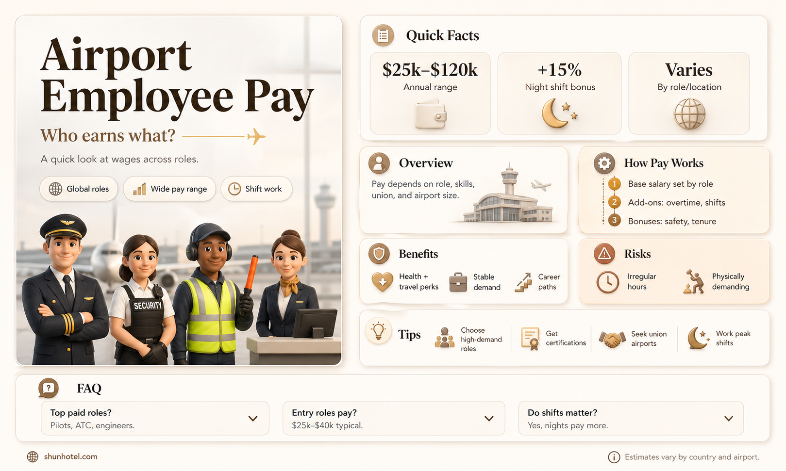 are airport employees getting paid