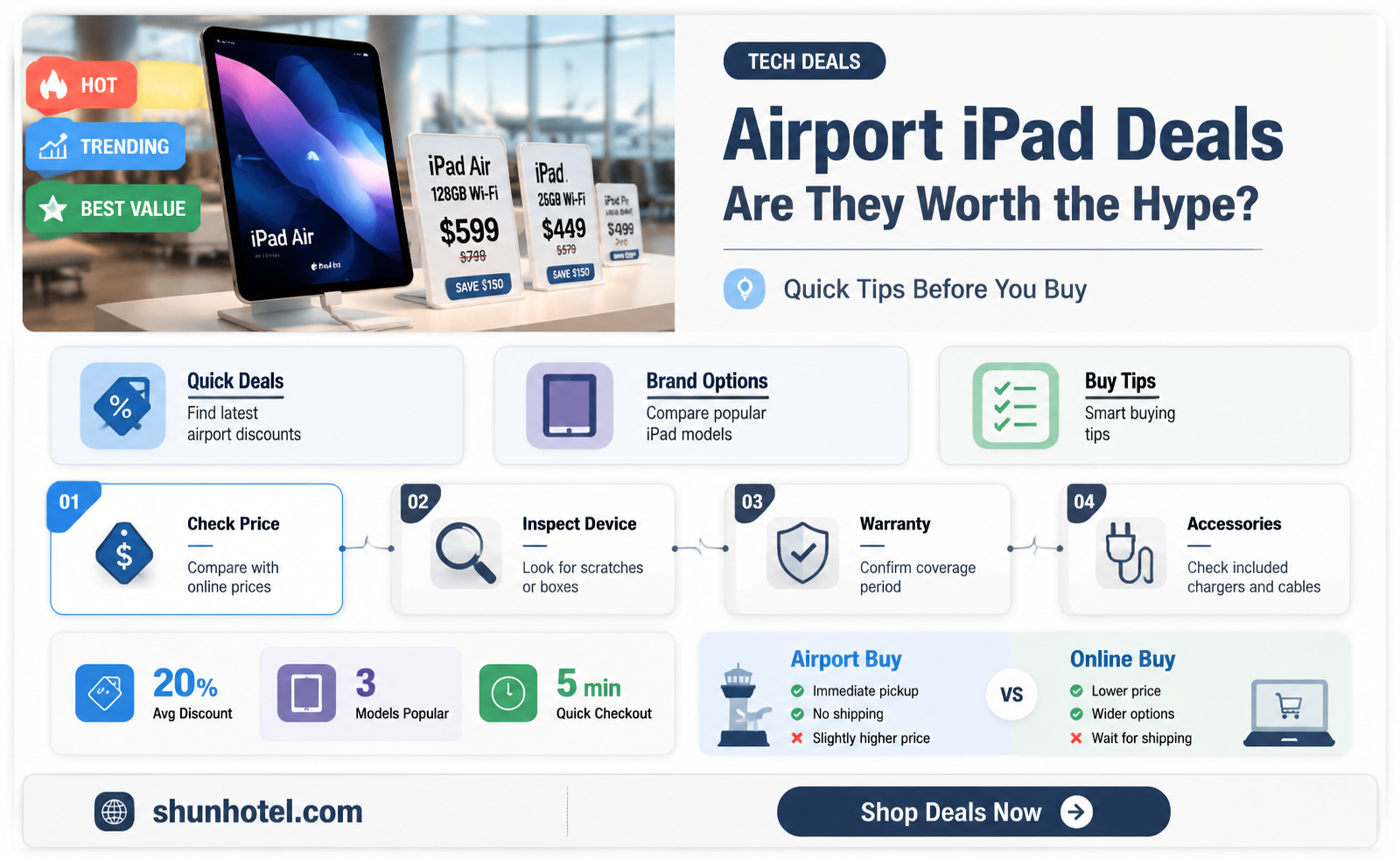 are ipads cheaper at the airport