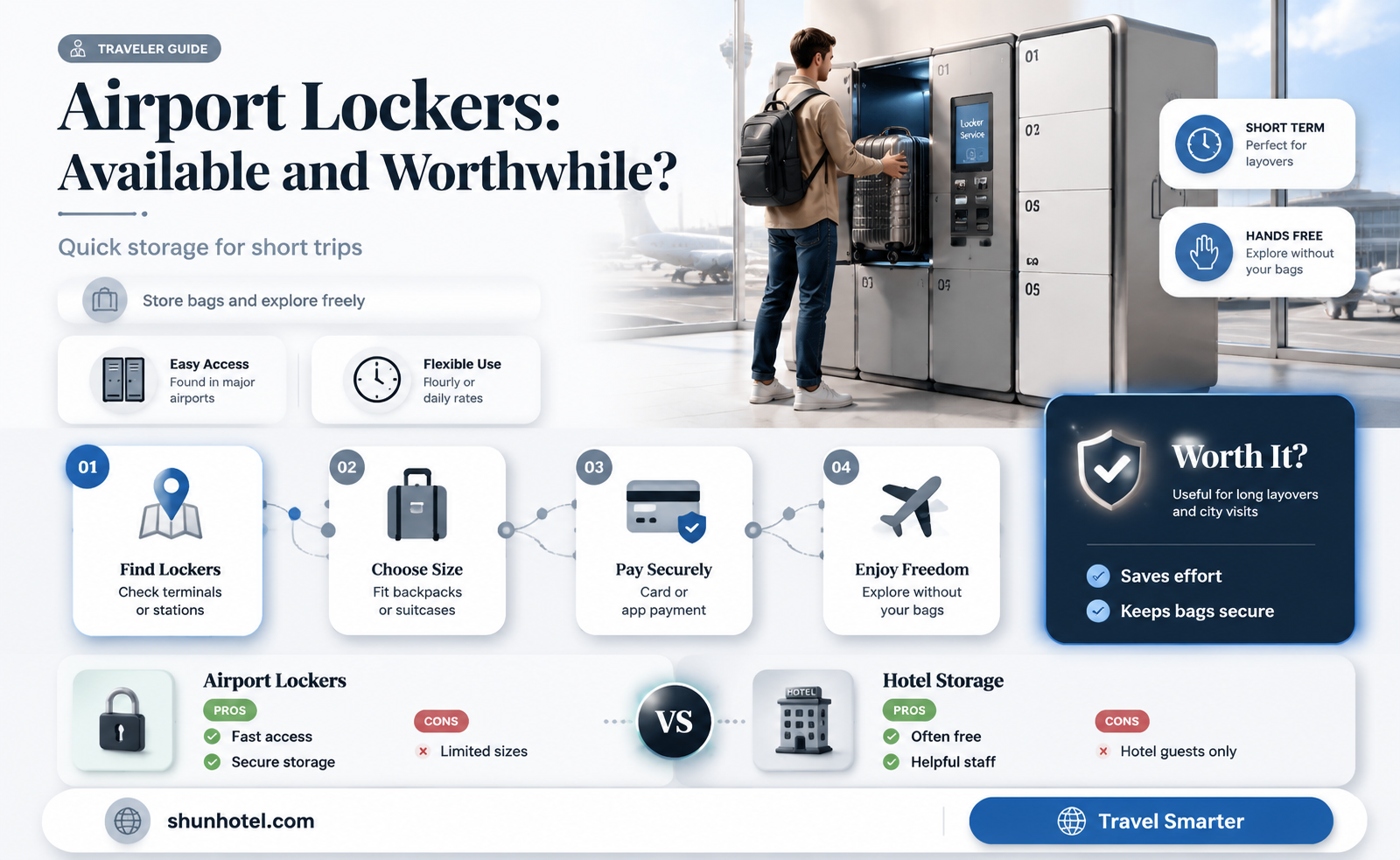 are there lockers at the airport