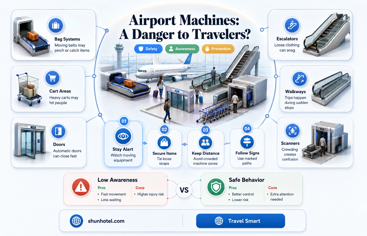 are the machiens in airports dangerous
