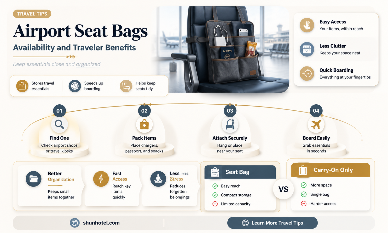 are there seat bags at airport