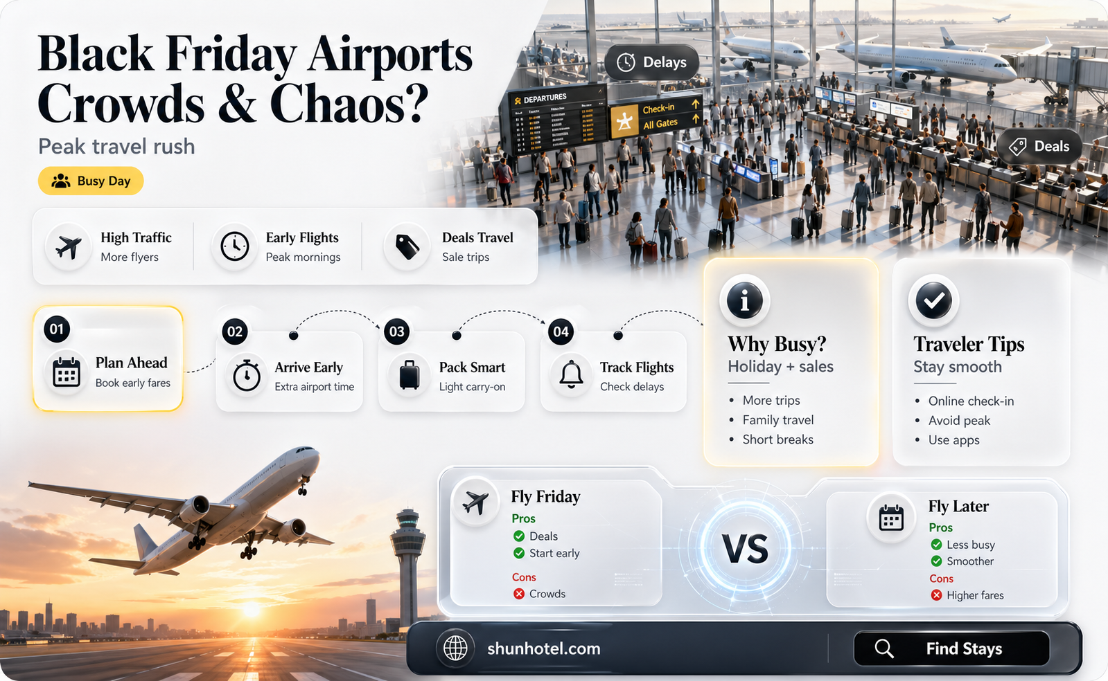 are airports busy on black friday