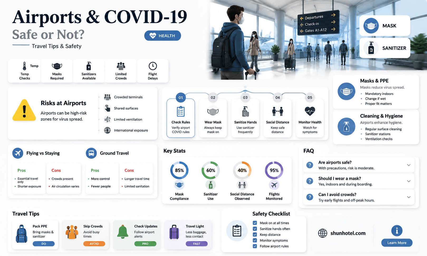are airports safe during covid-19