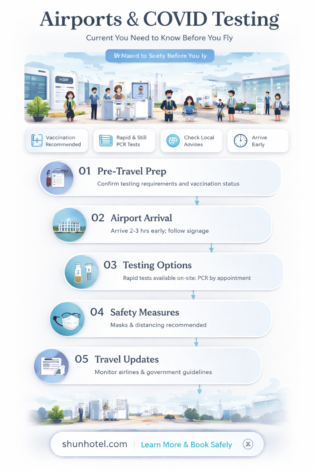 are airports still testing for covid