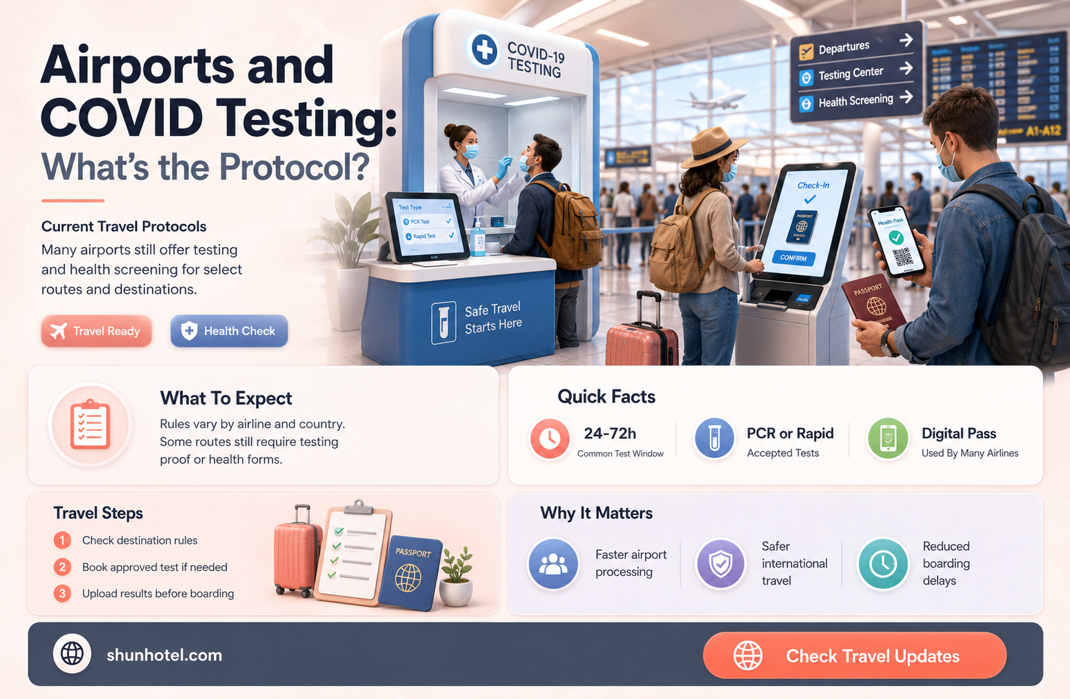 are the airports testing for covid