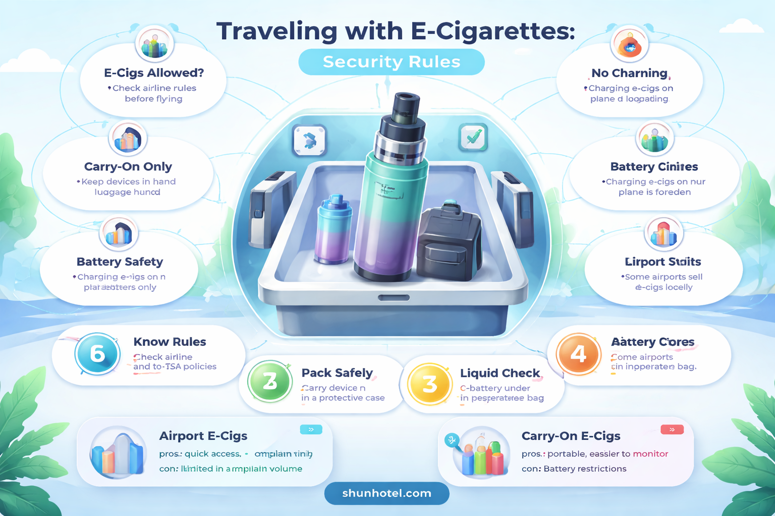 are electronic cigs allowed in airports