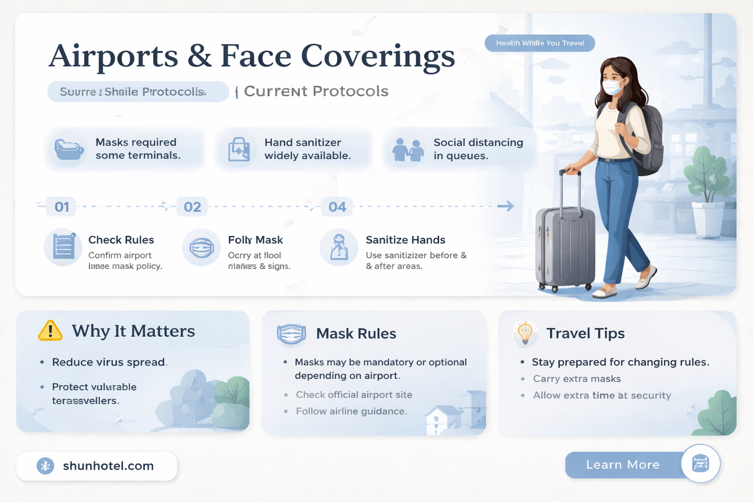 are face coverings required at airports
