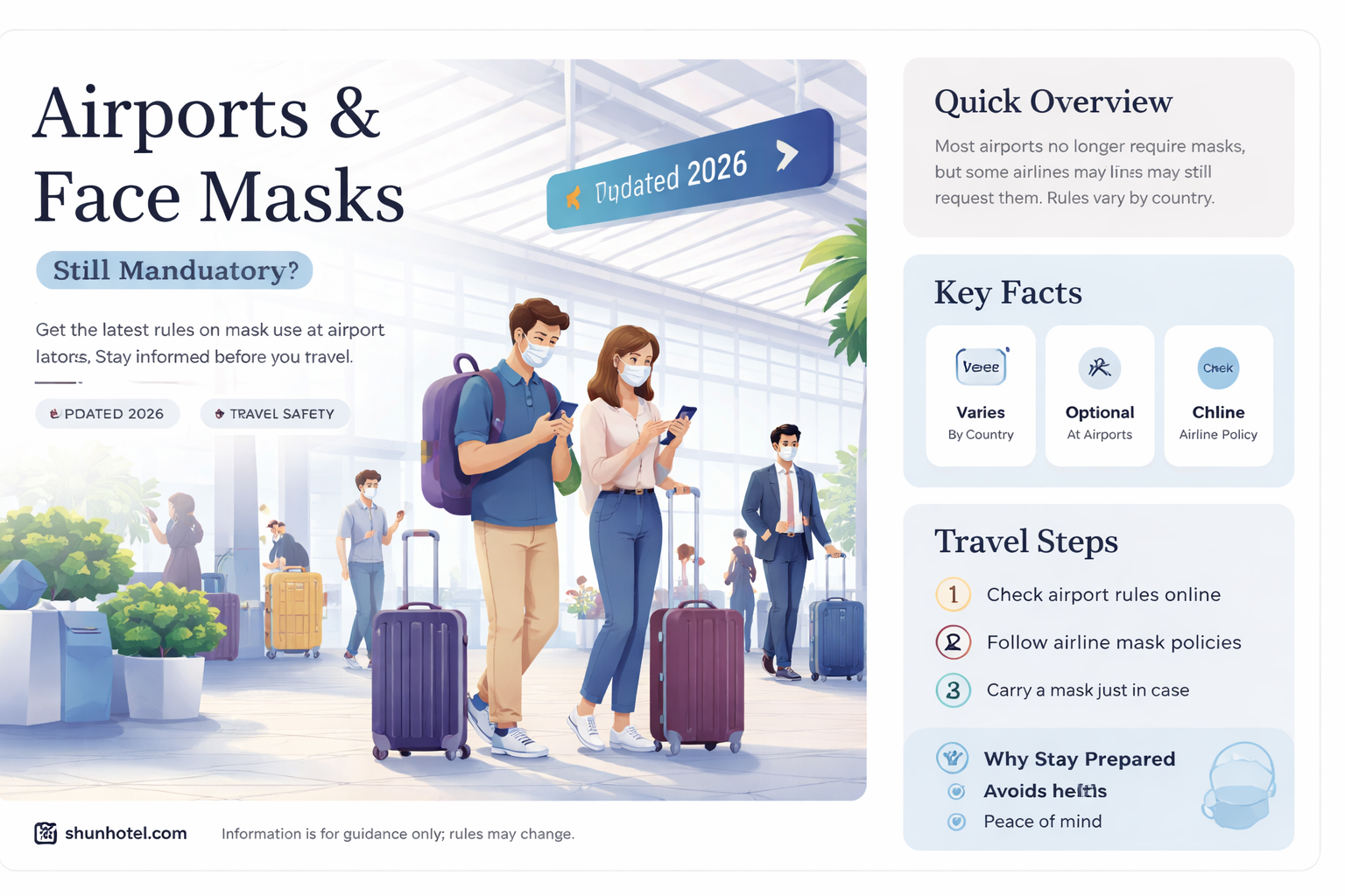 are face mask required in airports
