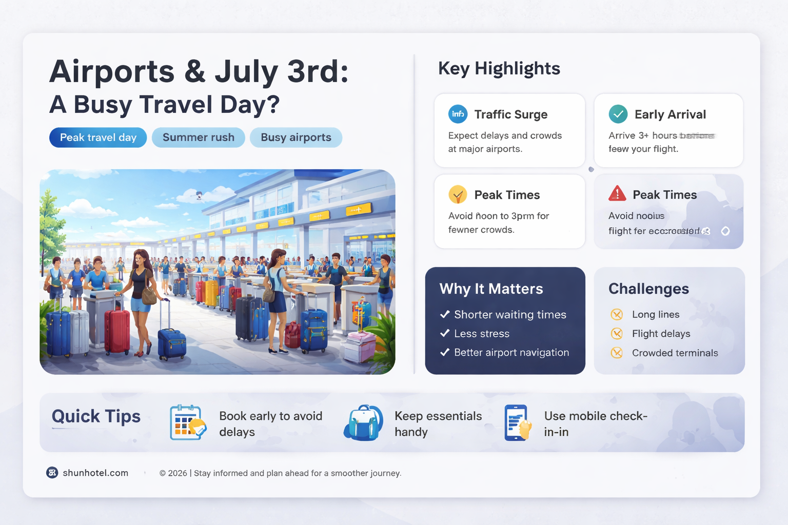 are airports busy on july 3rd