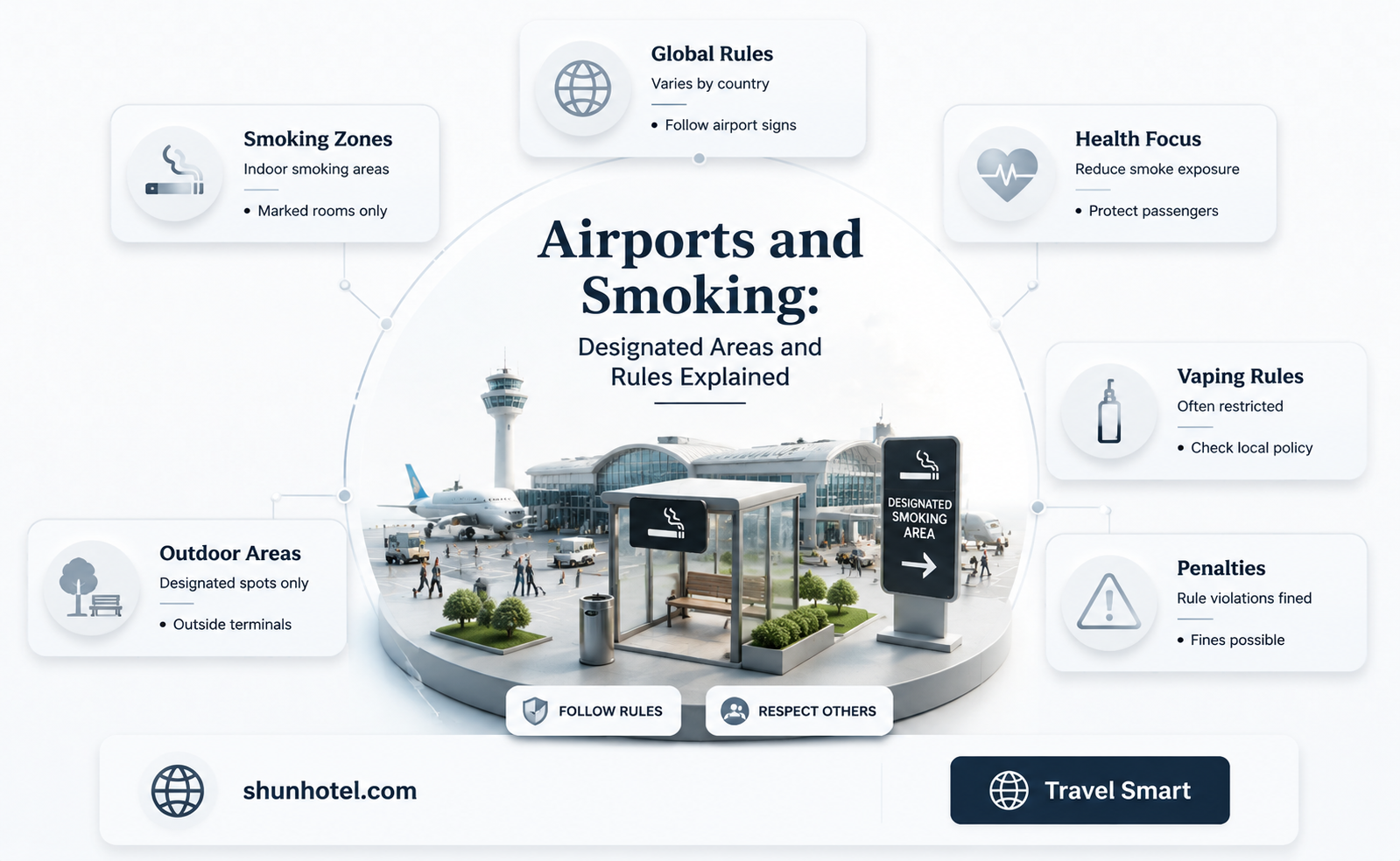 are there smoke areas in airports