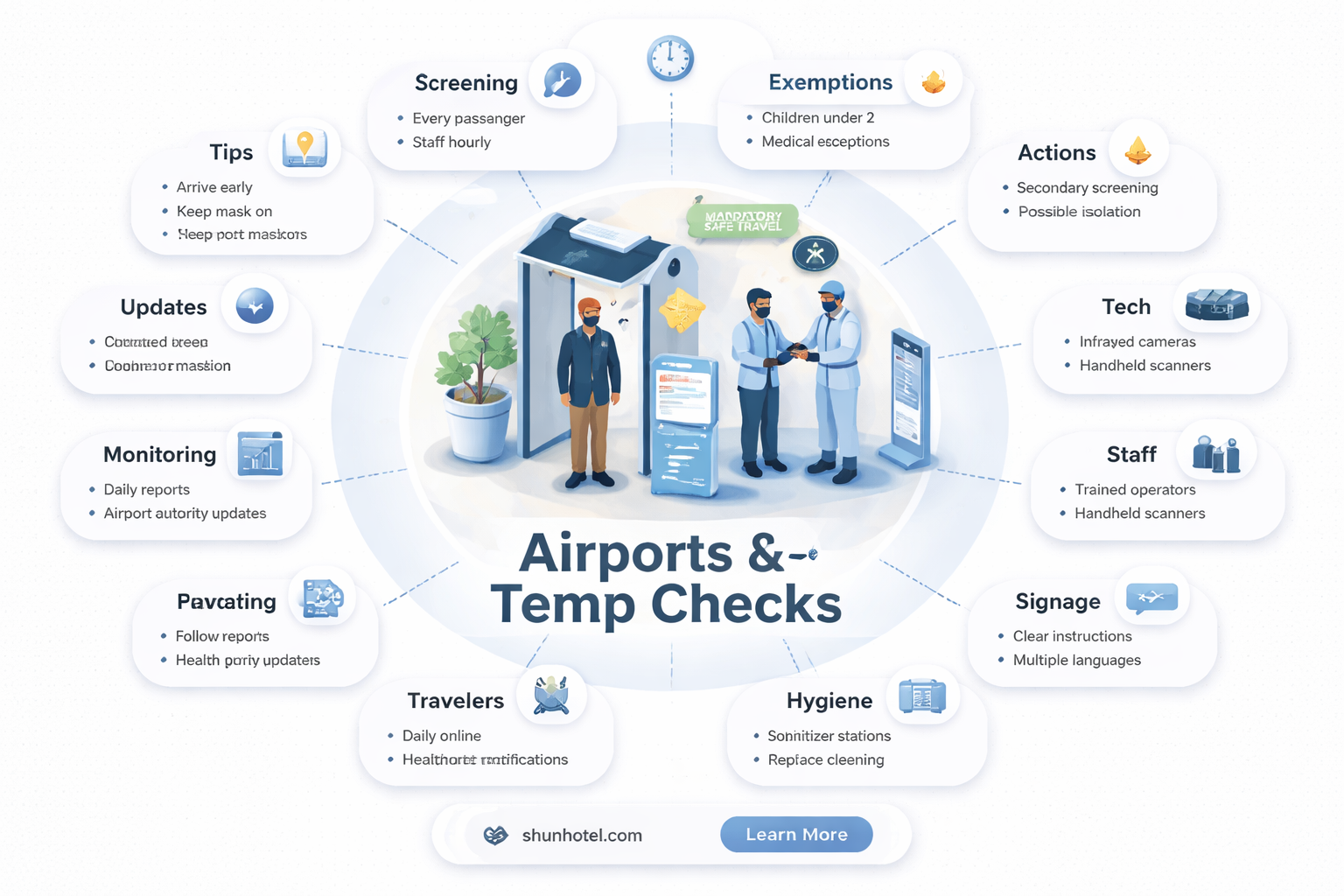 are airports taking temperatures of passengers