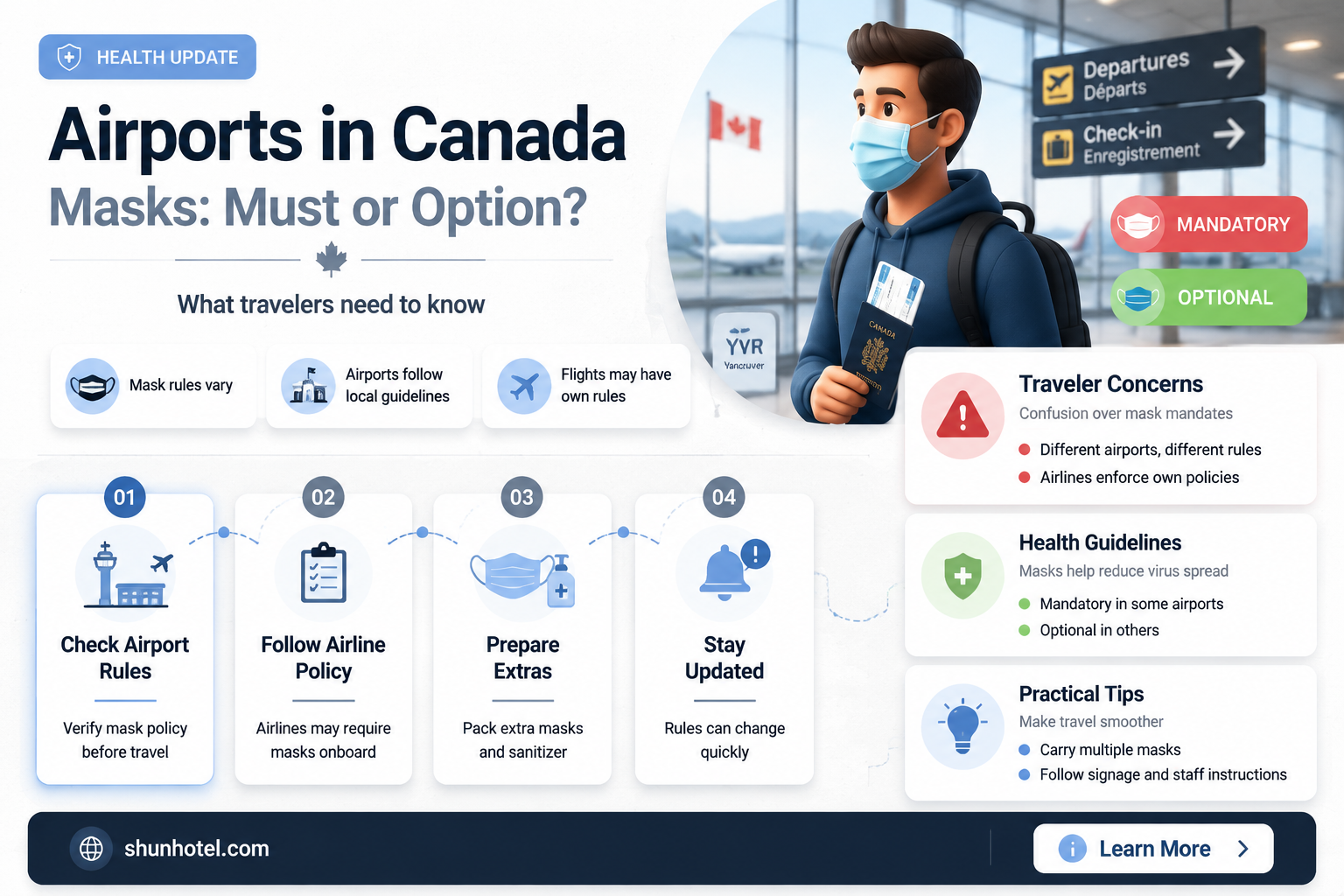 are masks required in airports canada