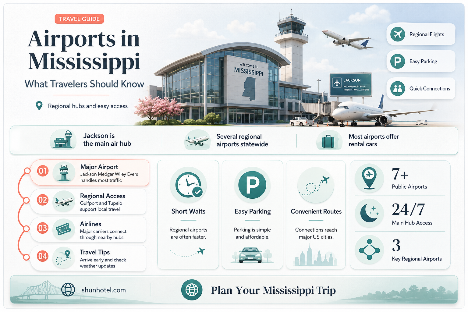 are there any airports in mississippi