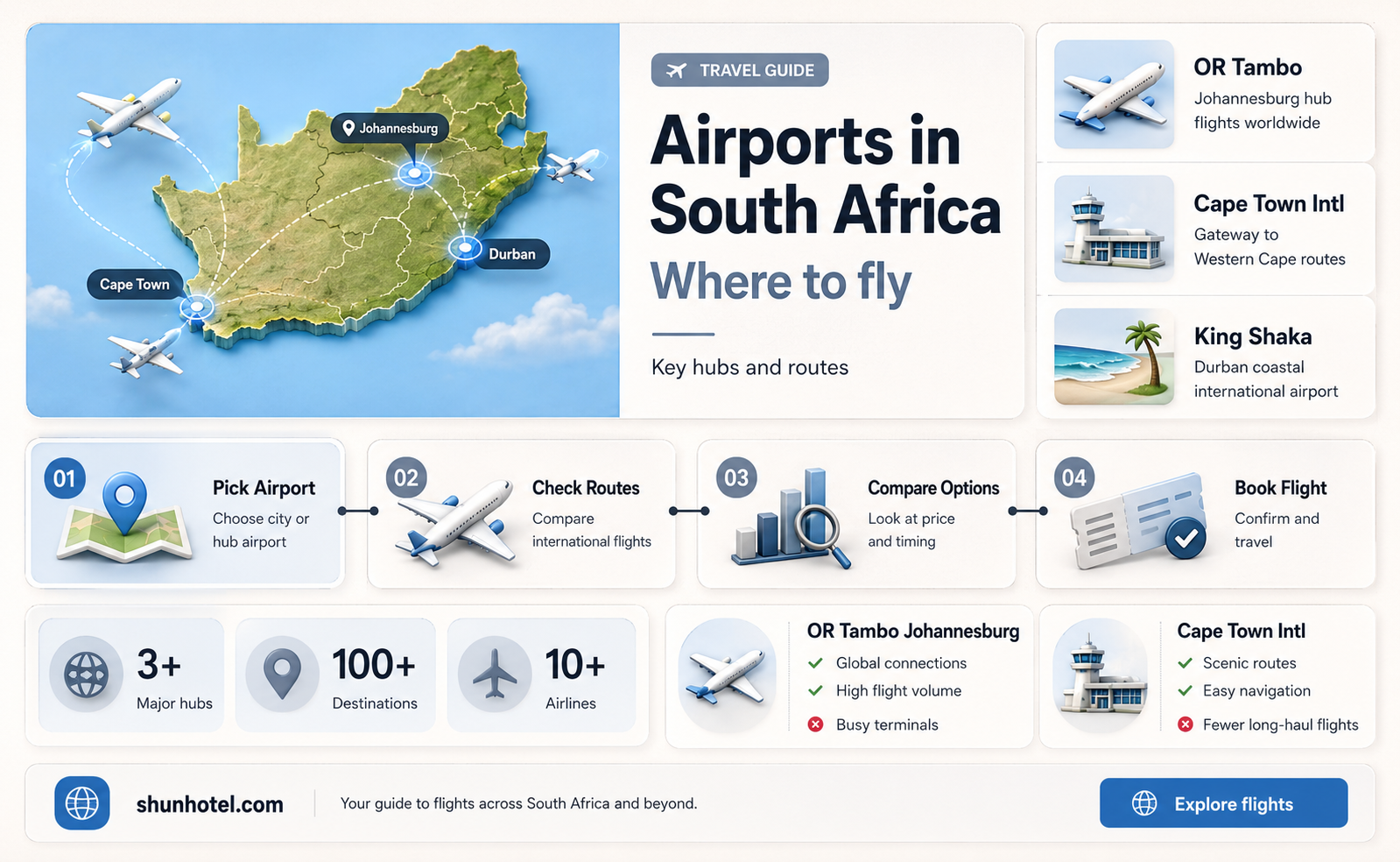 are there airports in south africa