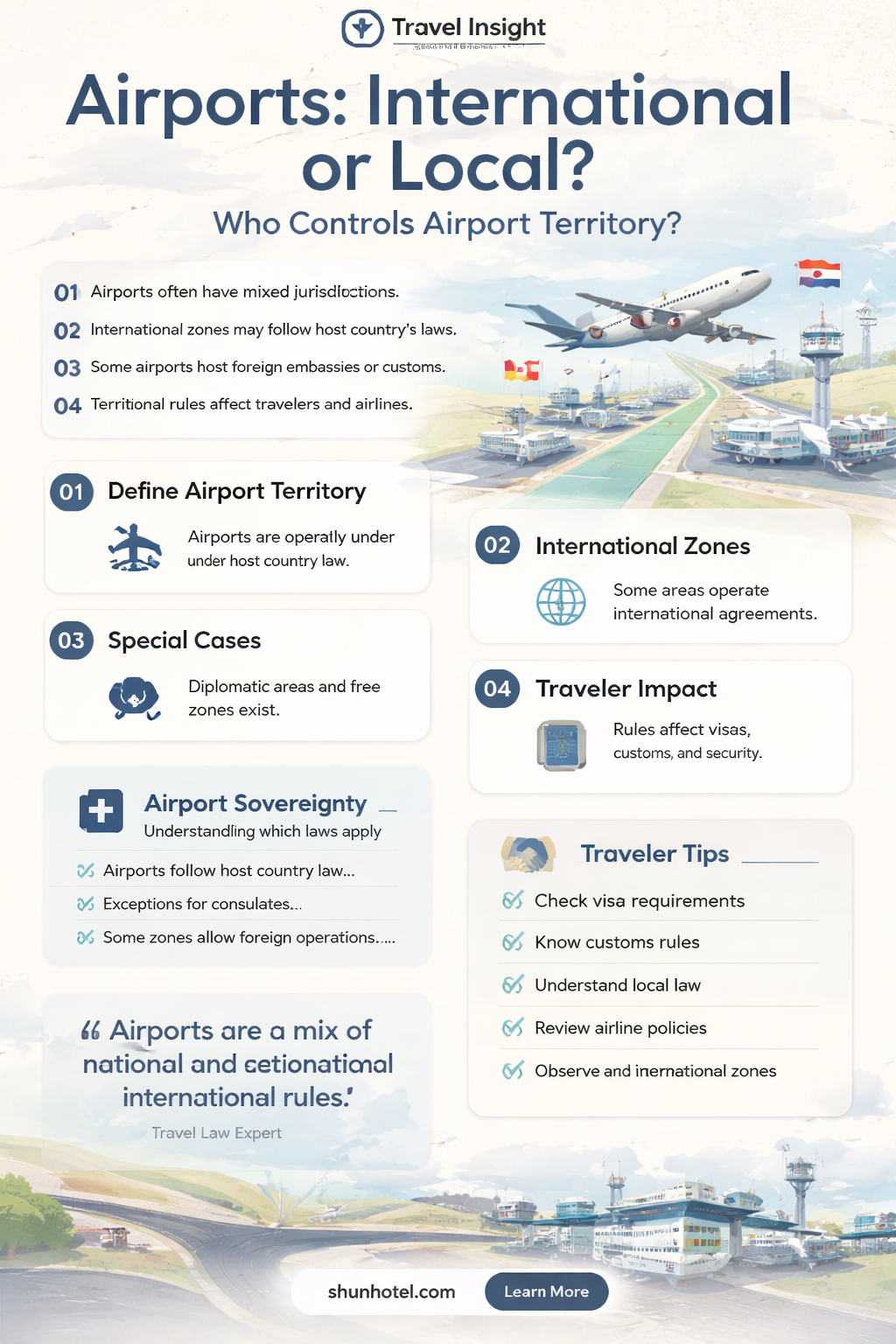 are airports technically in their country