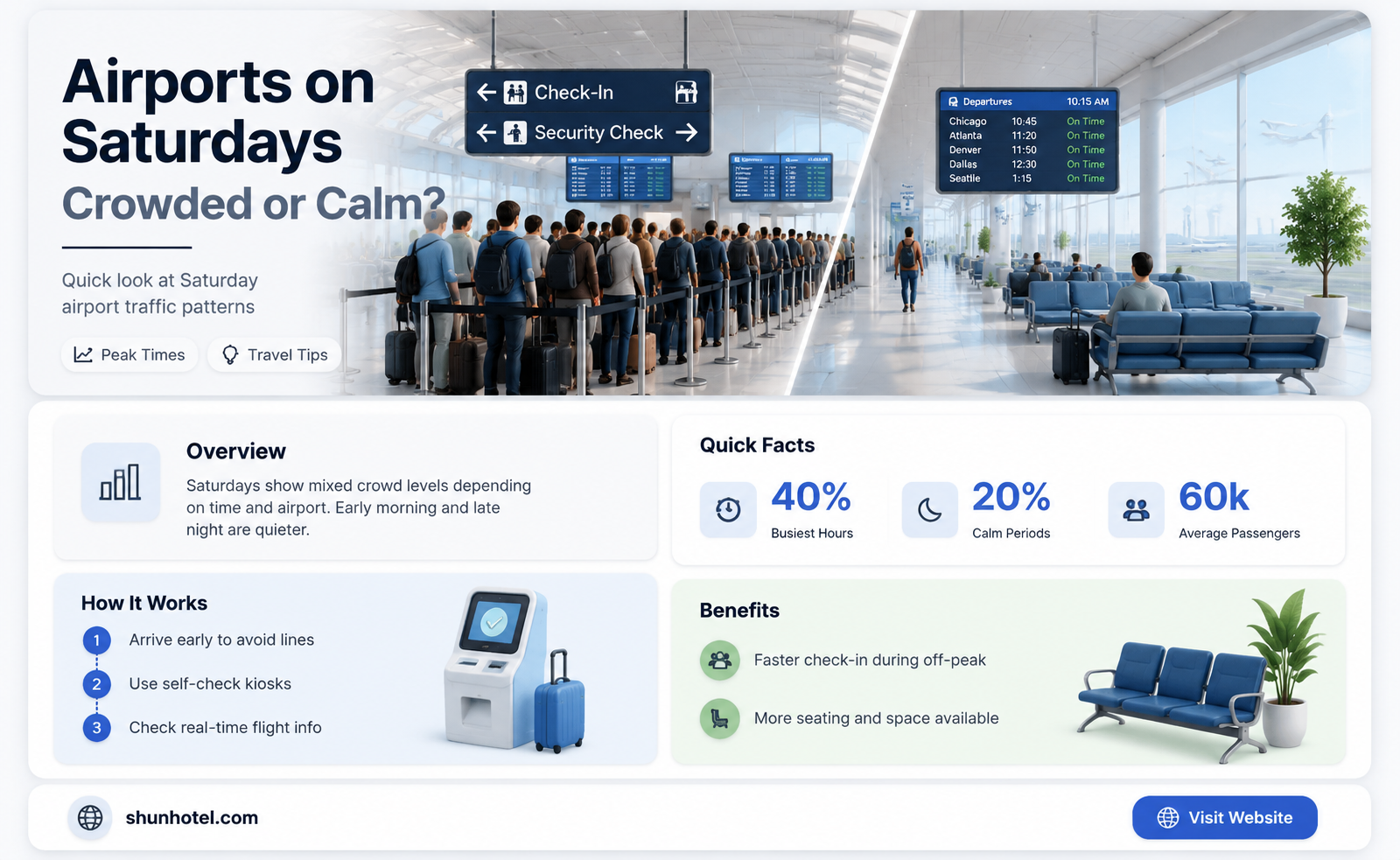 are saturdays busy at the airport