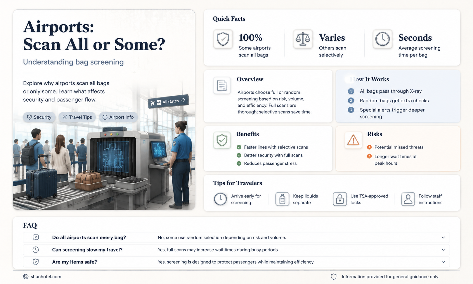 are all bags scanned at airports
