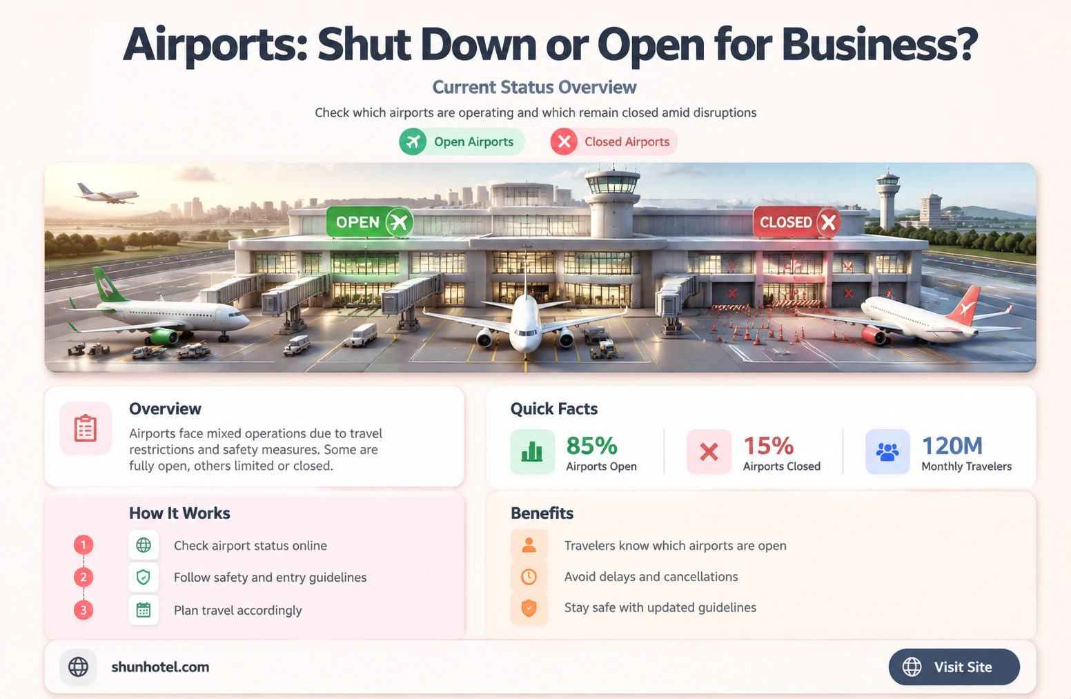 are the airports being shut down