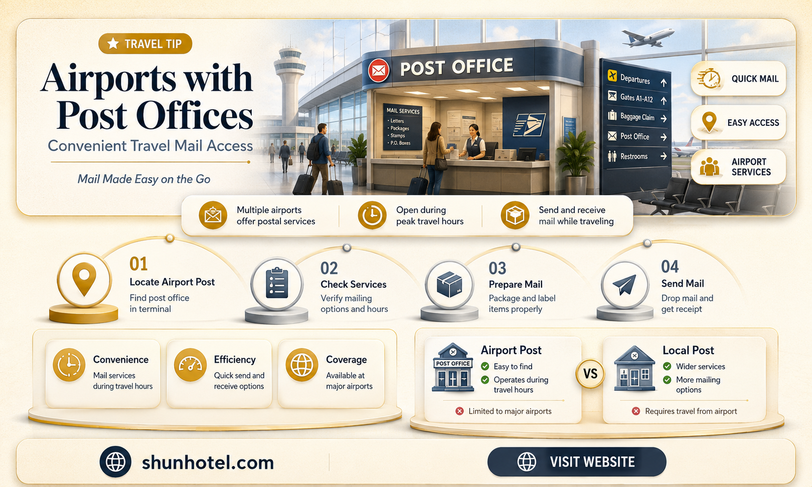 are there post office at airport