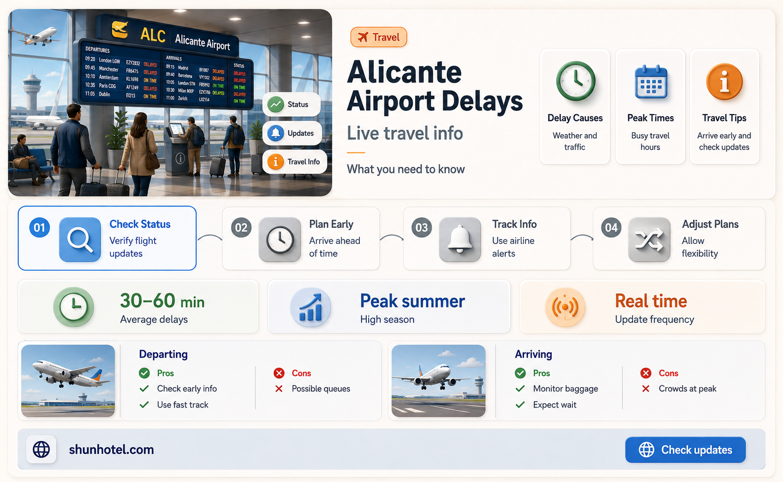 are there delays at alicante airport