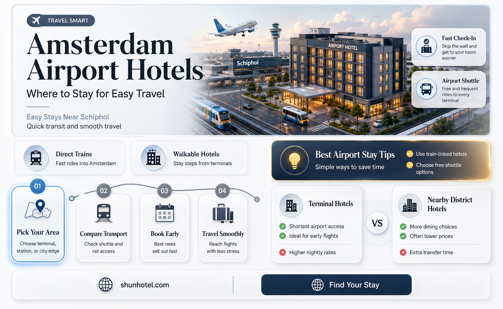 are there hotels in amsterdam airport