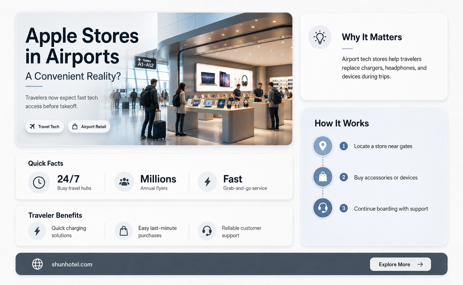 are there apple stores in airports