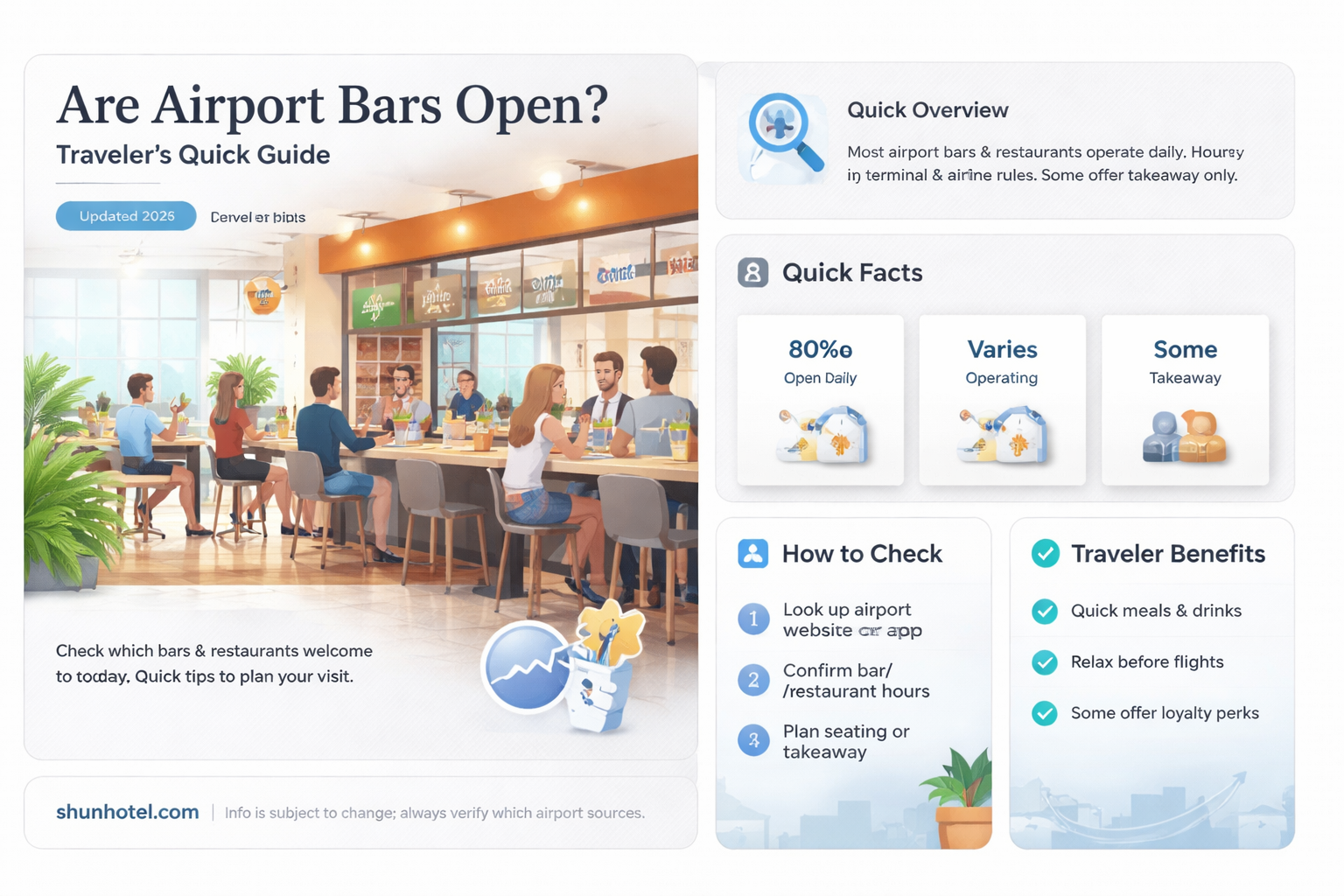 are bars and restaurants open in airports