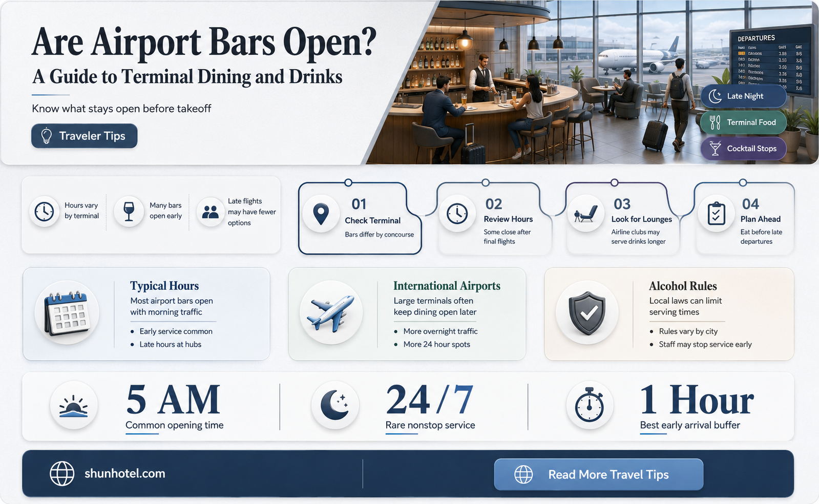 are the bars in airports open