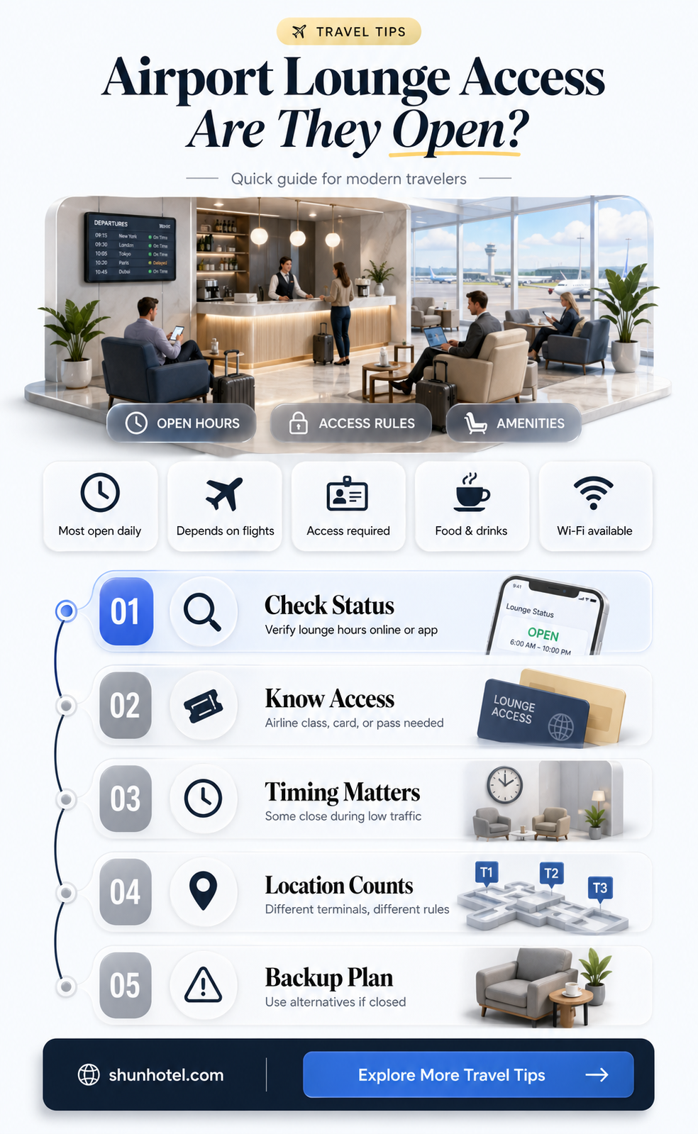 are airport business lounges open