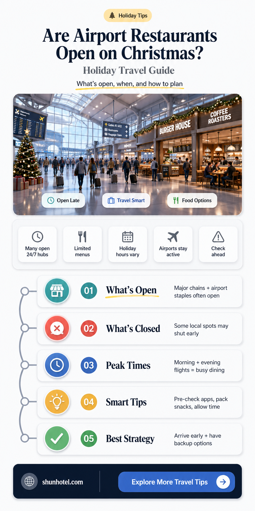 are airport restaurants open on christmas day