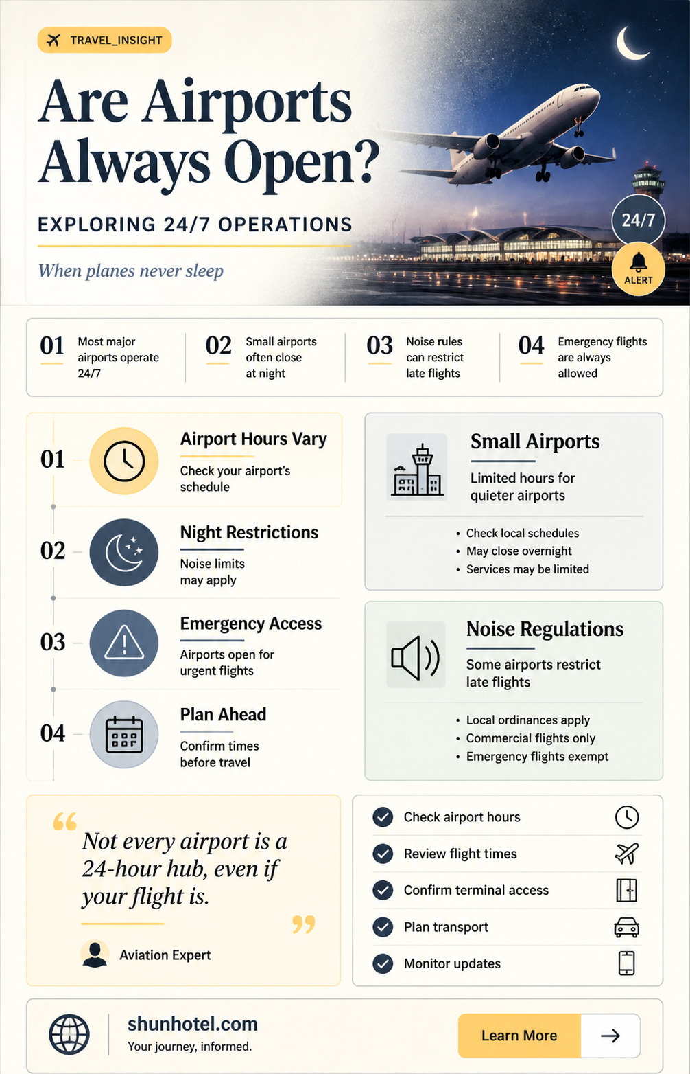 are airports open 24 7