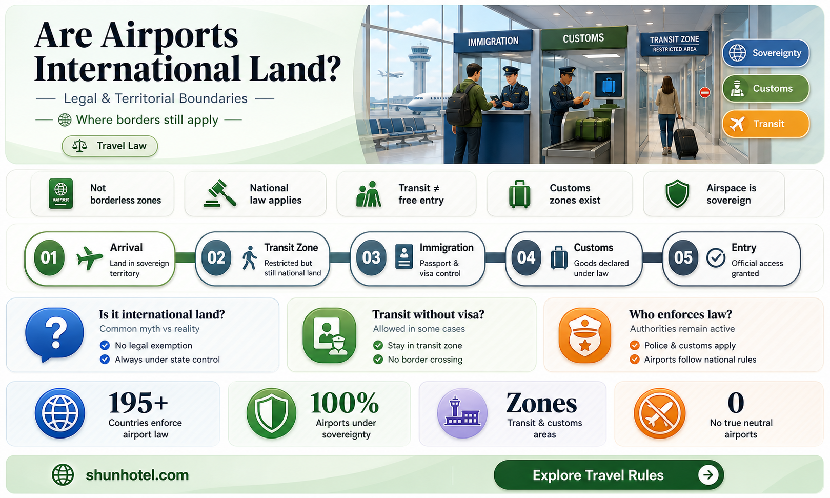 are airports international land