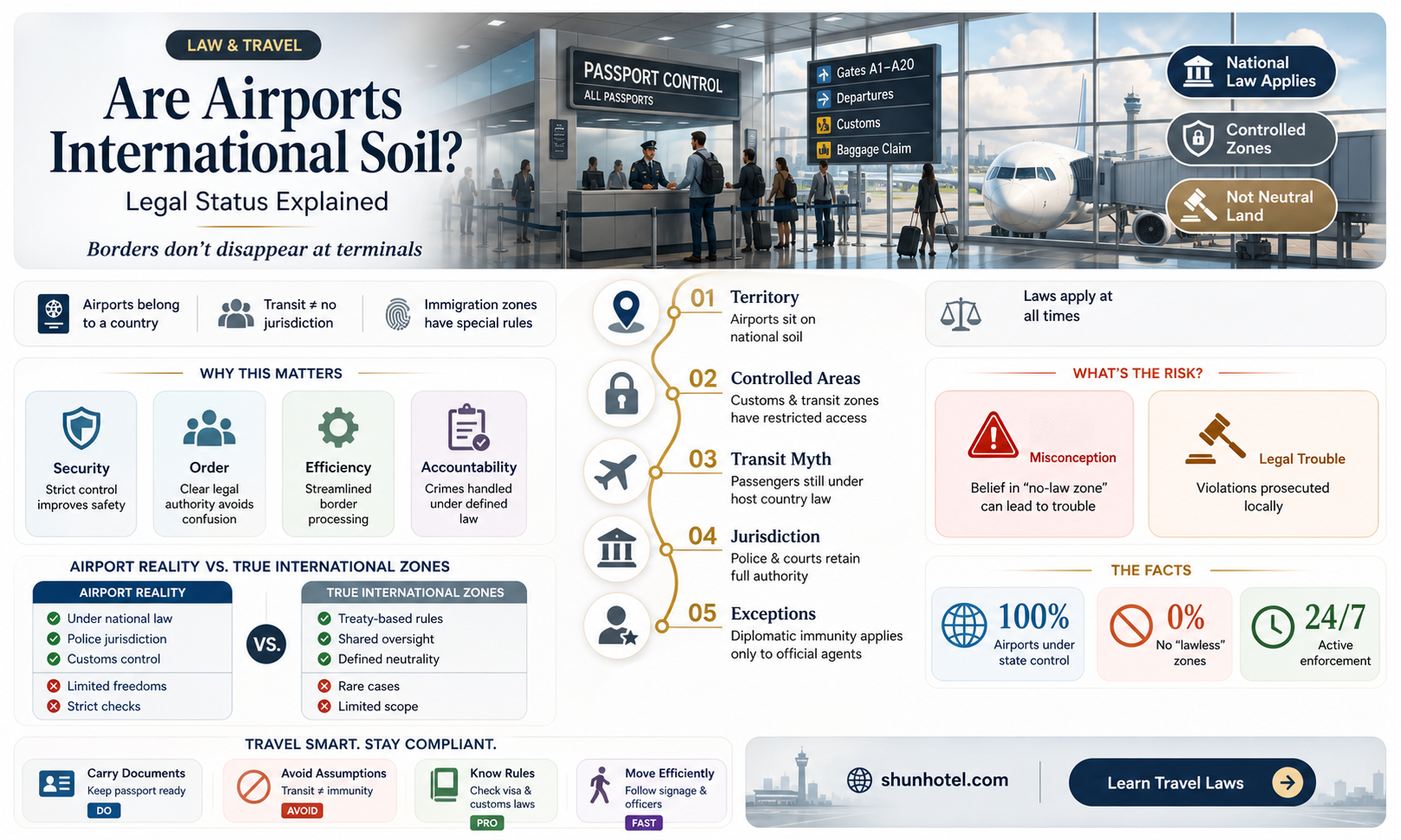 are airports international soil