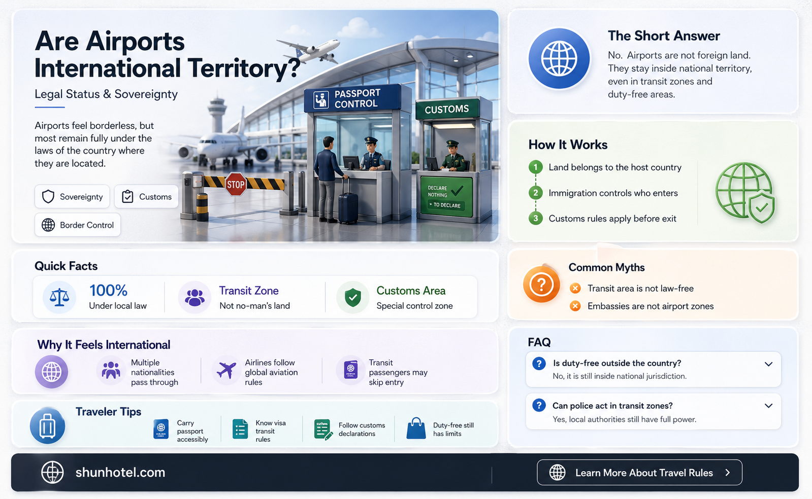 are airport considered international territory