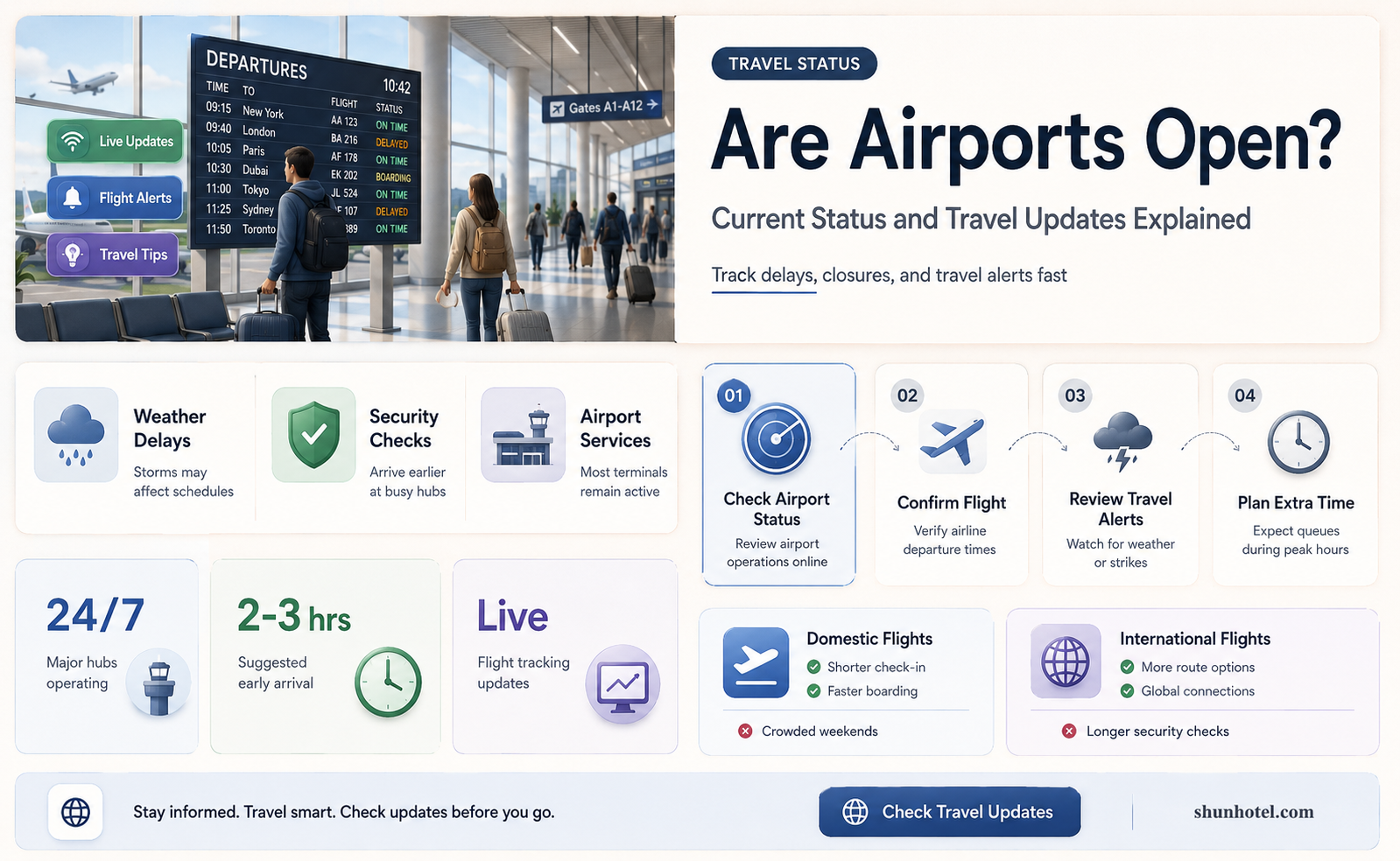 are there any airports open