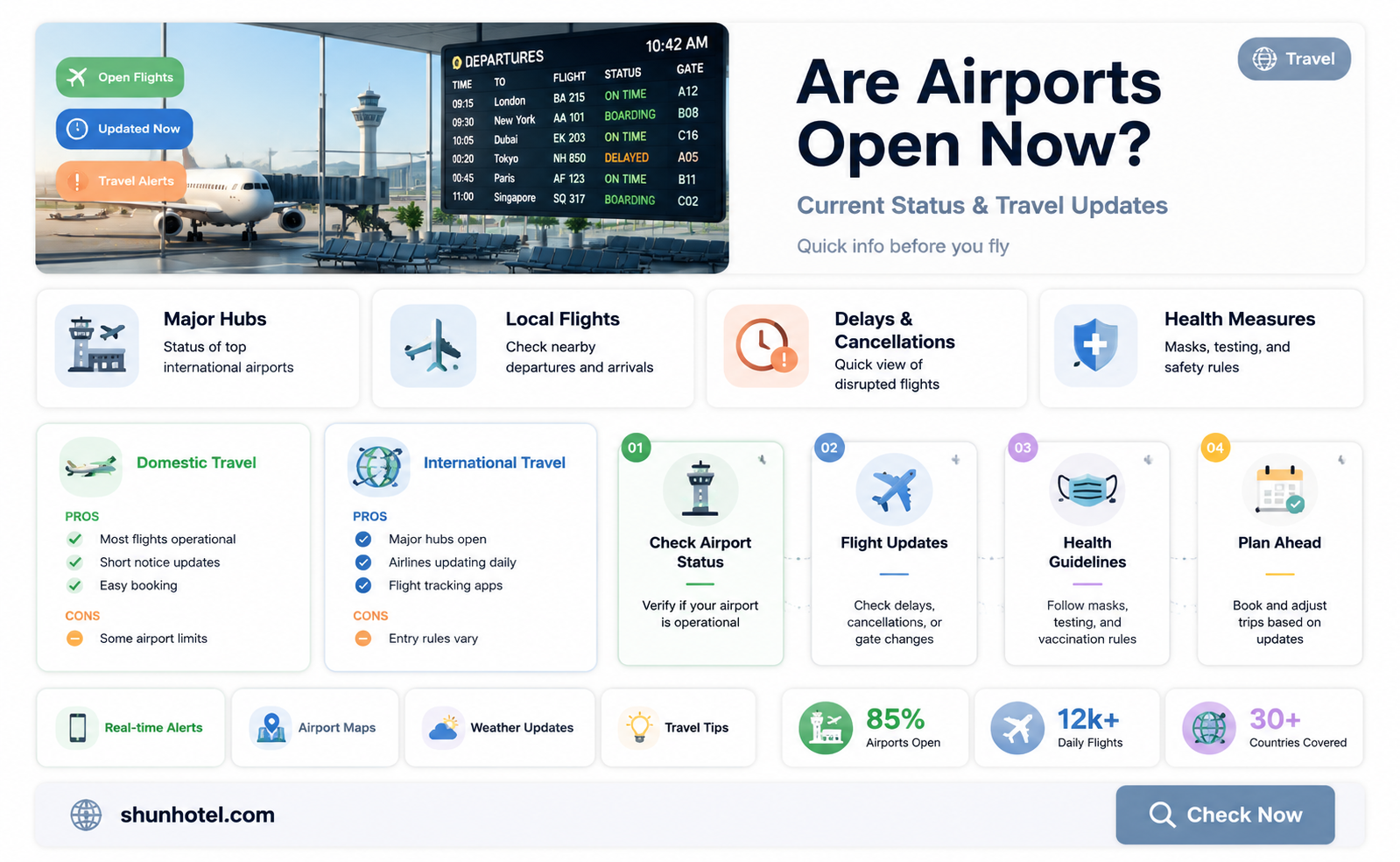 are airports open rn