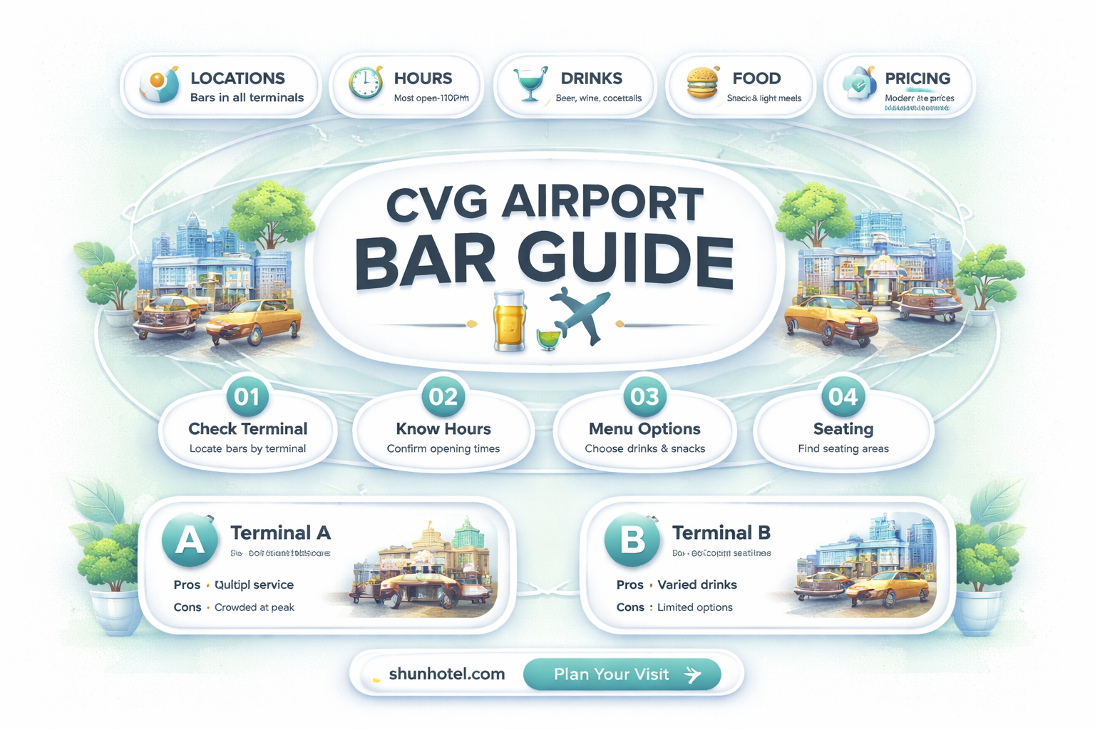 are bars open at cvg airport