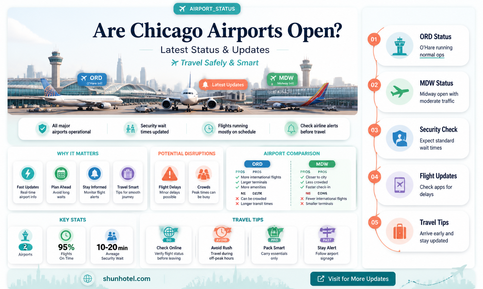 are airports open chicagp
