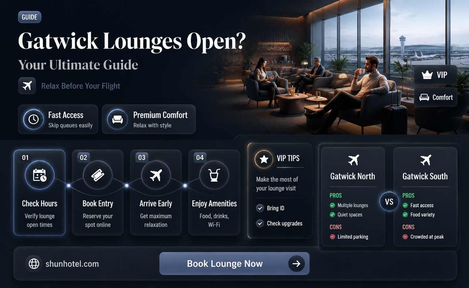 are gatwick airport lounges open