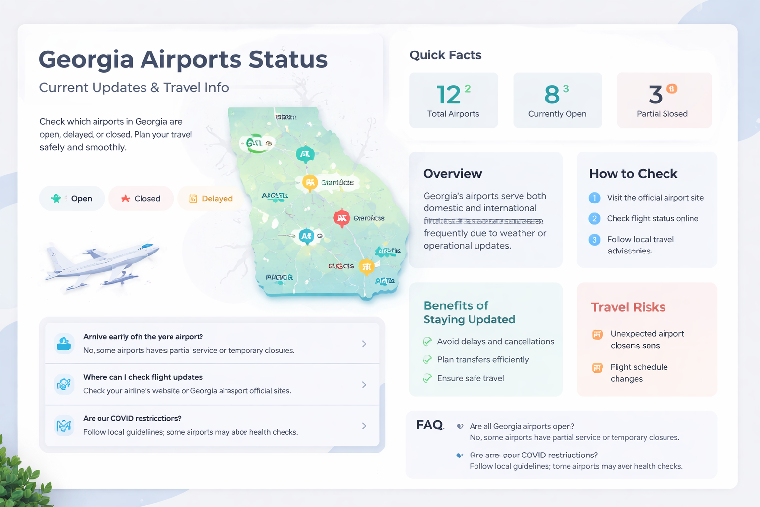 are airports open in georgia