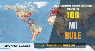 Are International Airports Considered Borders for the 100-Mile Rule?