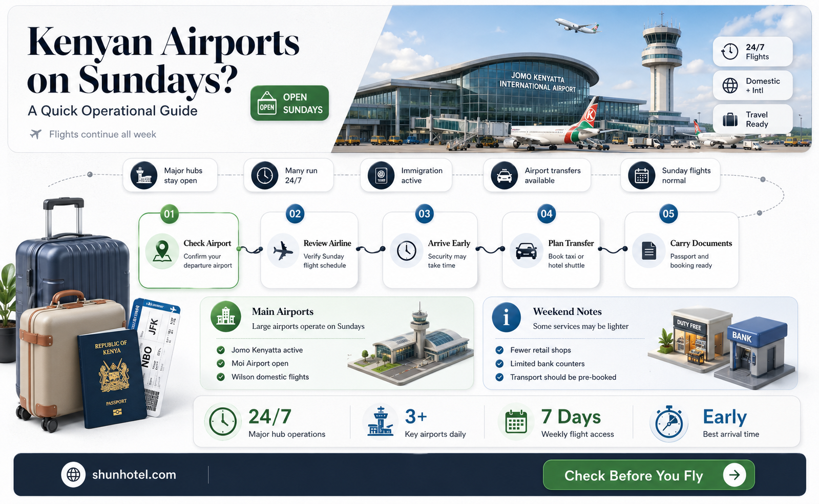 are airport in kenya open sundays