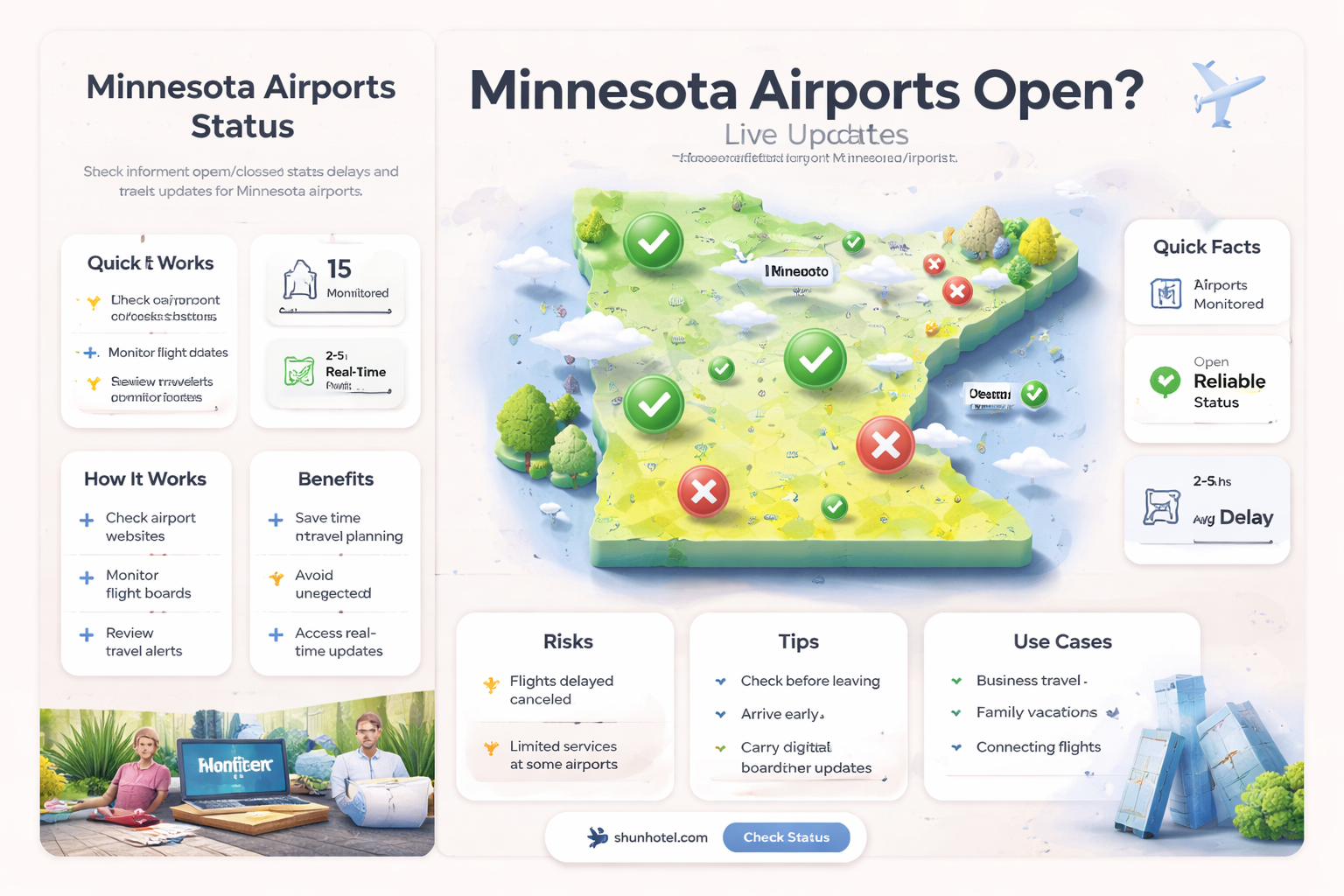 are airports open in minnesota