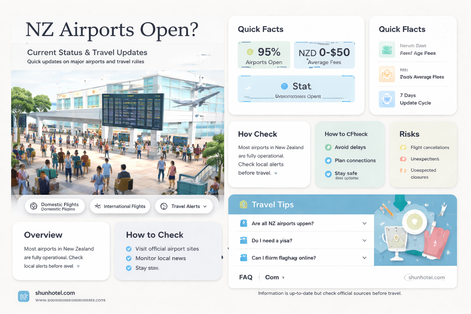 are airports open in new zealand