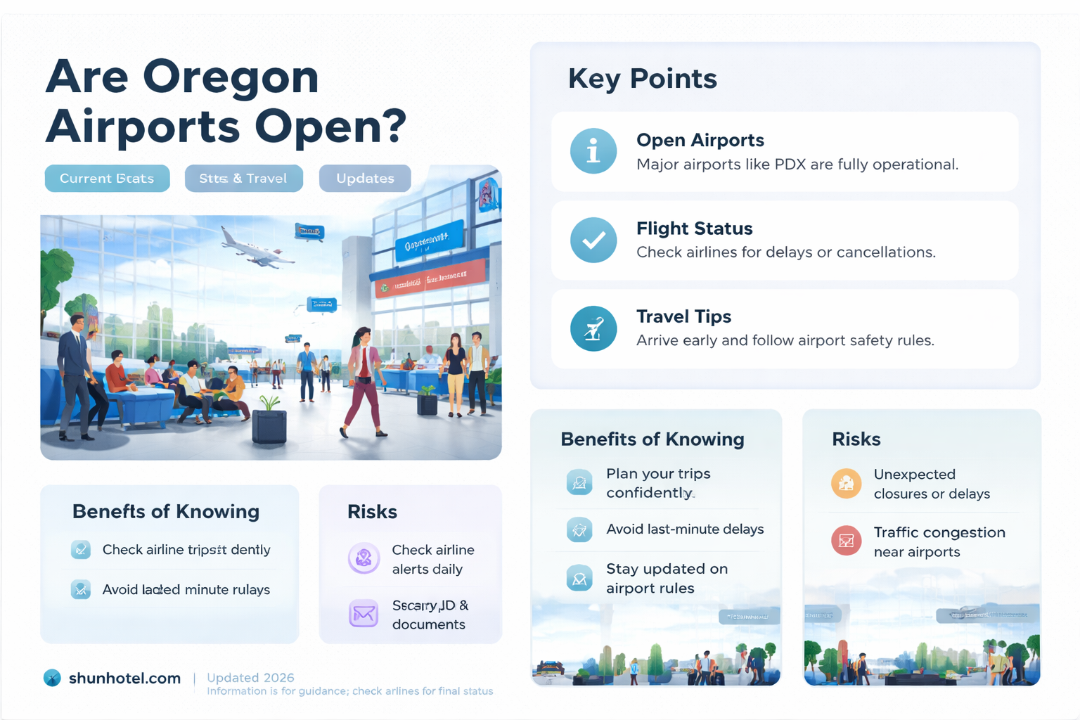 are airports open in oregon
