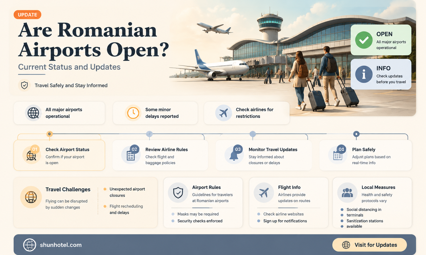 are romanian airports open