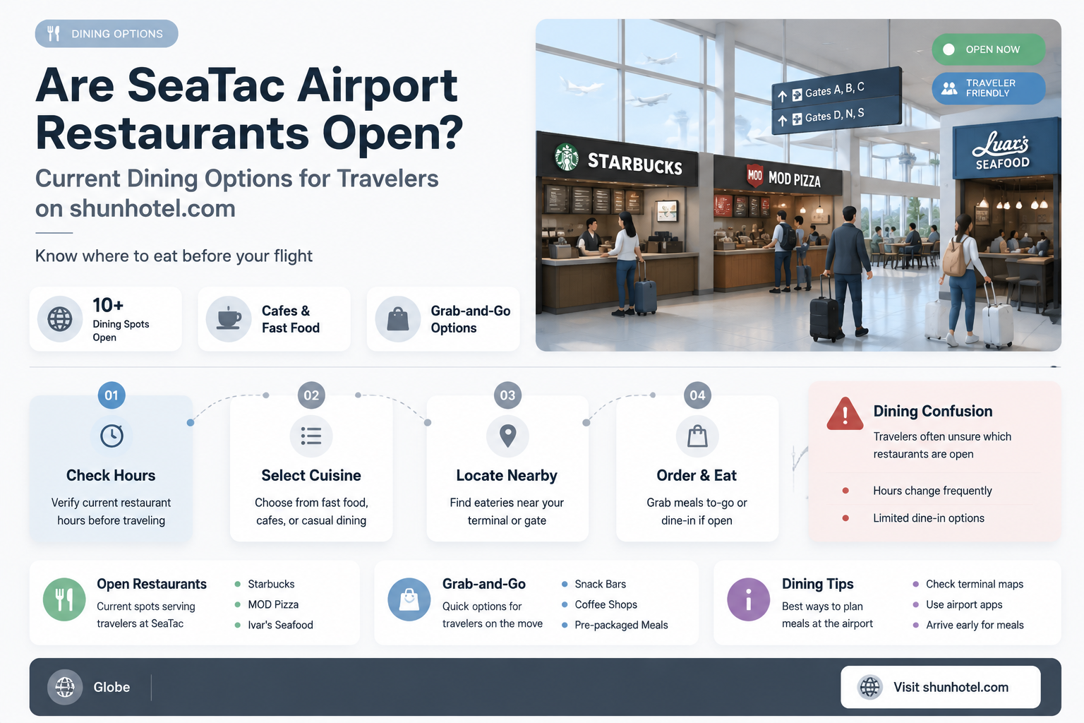 are seatac airport restaurants open