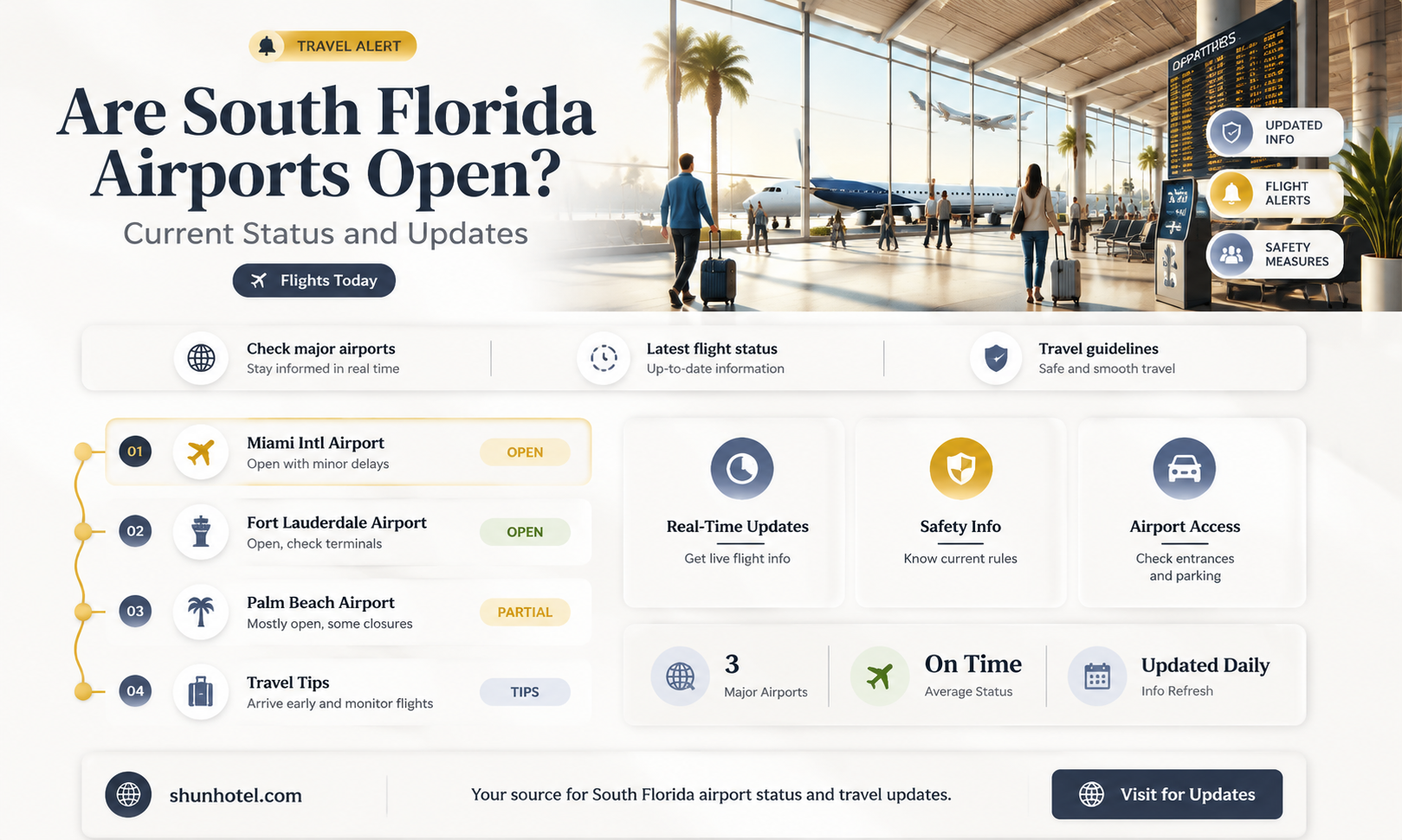are south florida airports open