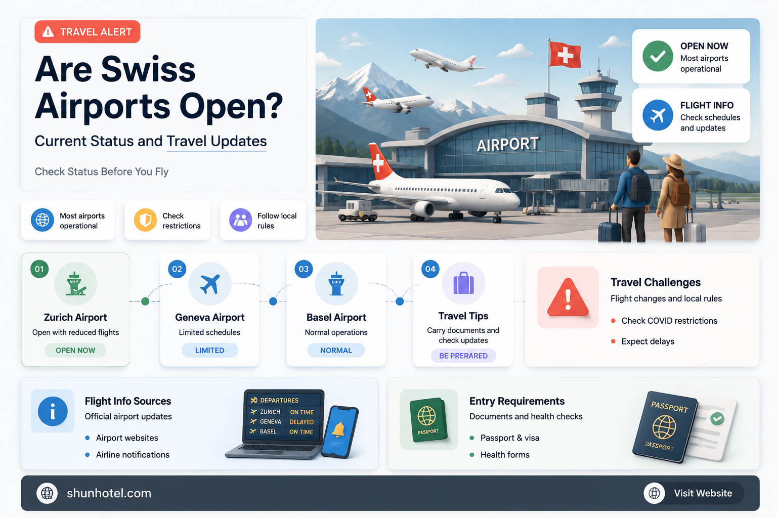 are swiss airports open